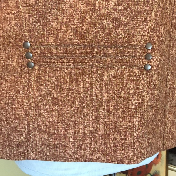 COLDWATER CREEK Size 20 Textural Fitted Vest lined Snap close $119 NEW - Picture 13 of 14
